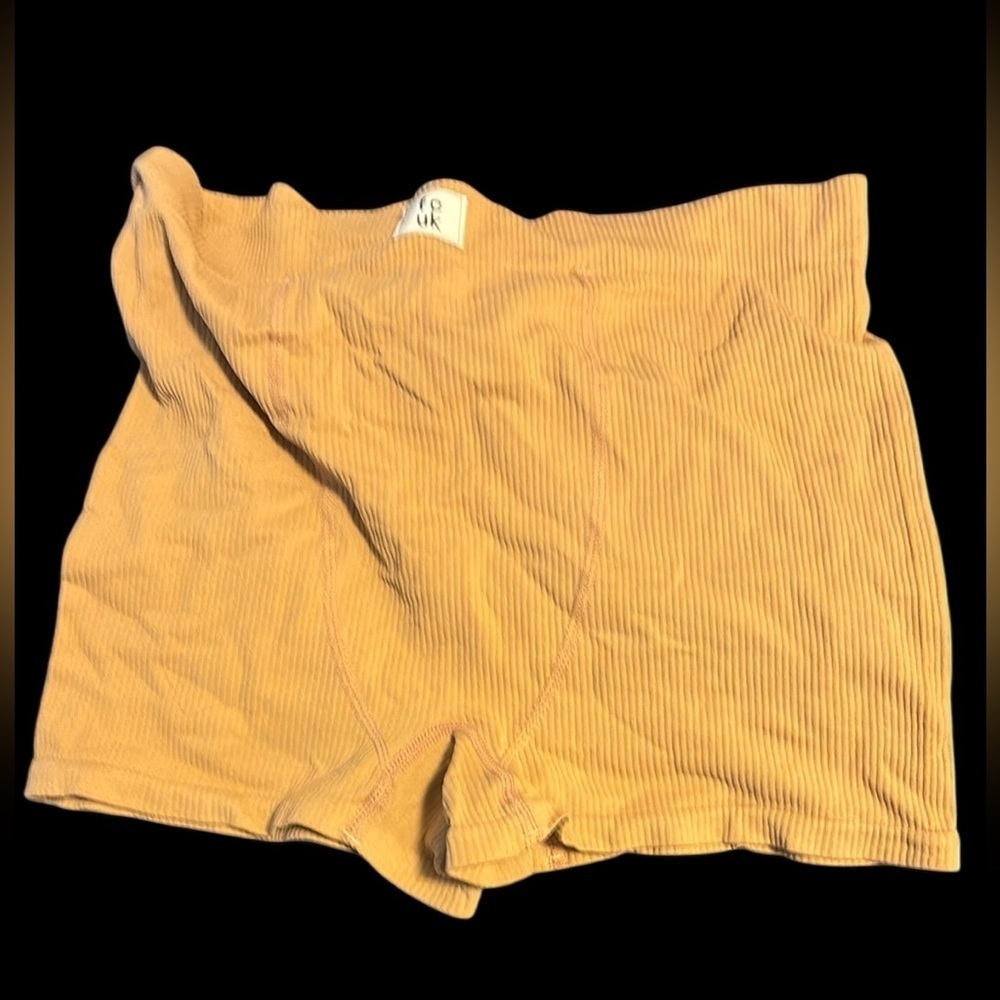 FCUK tan Ribbed Shorts